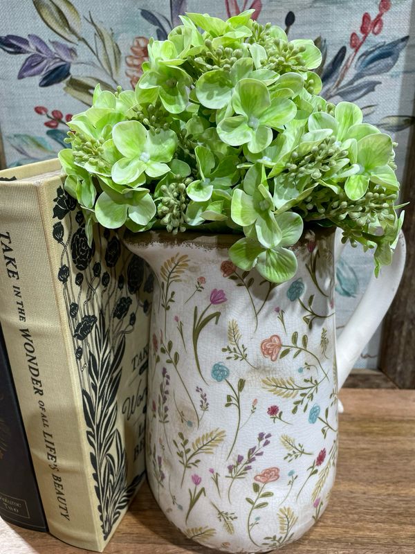 Reg 13" Green Mini Spring Hydrangea Bush