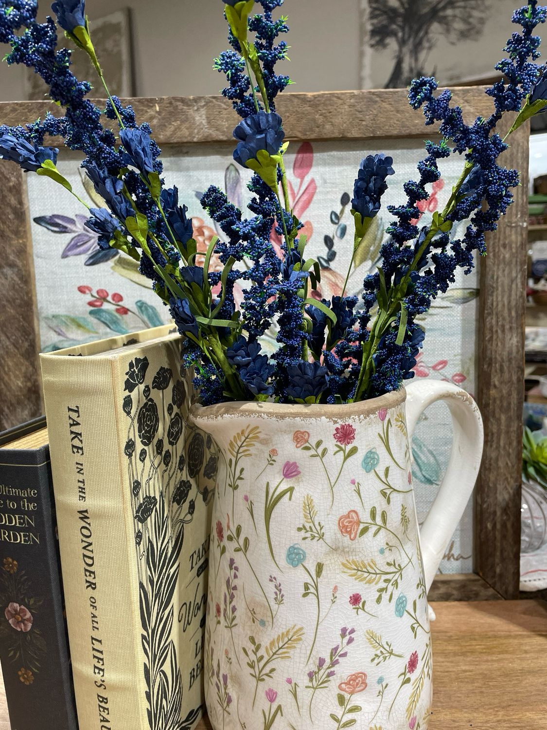 Reg 23" Dk Blue Clover Berry Bush