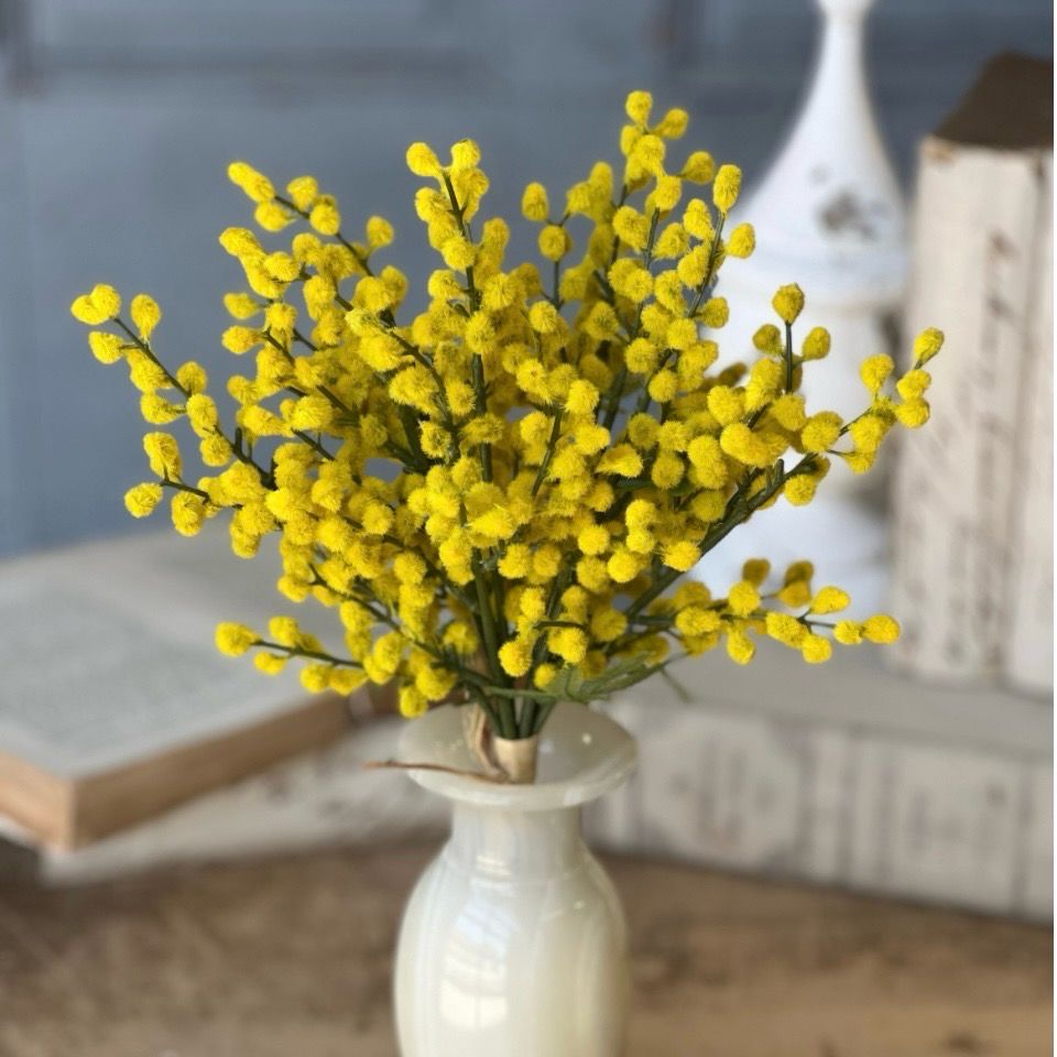 Lan 13" Yellow Medallion Mimosa Bundle