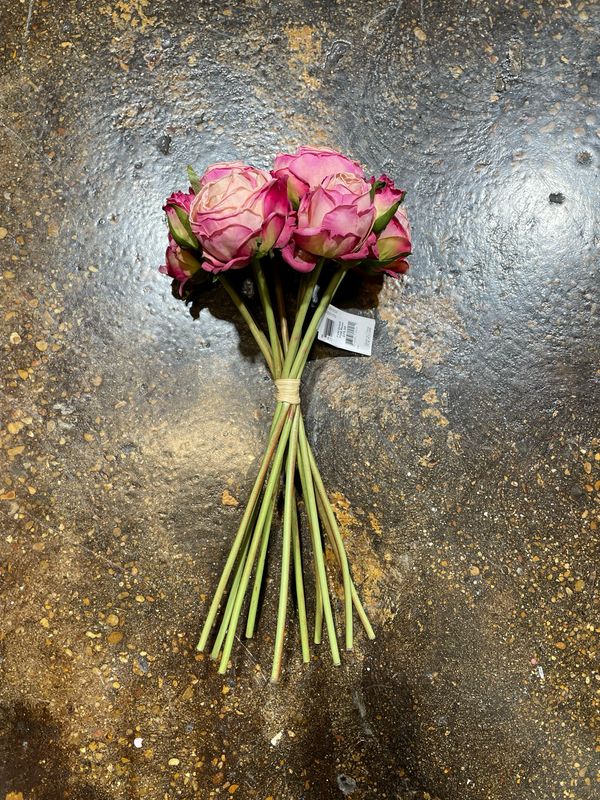 PVH Dried Pink Rose Bouquet 13"