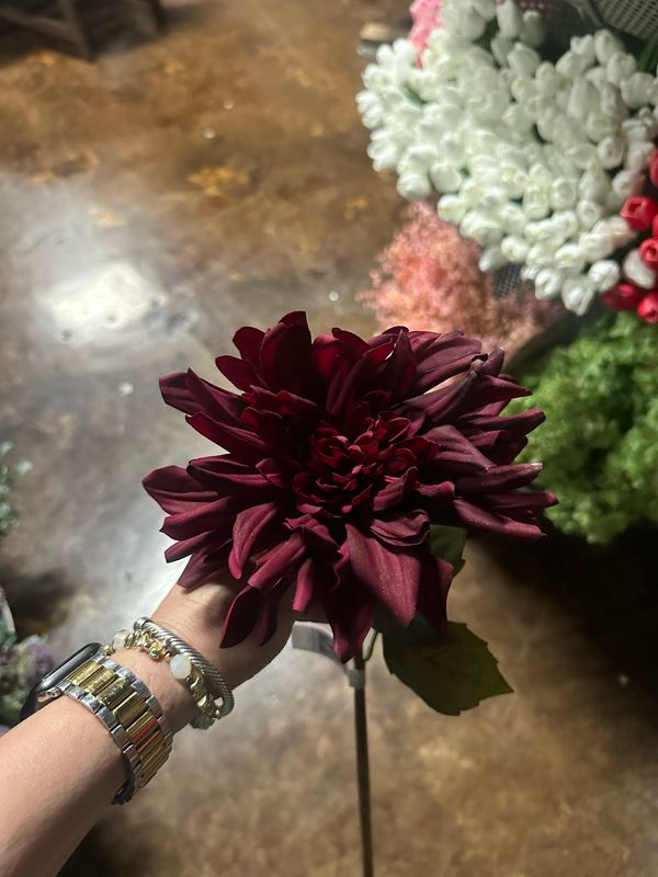 PVH 24" Merlot Fresh Touch Dahlia Stem