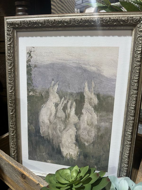 PLH 12x16 Bunnies In Field