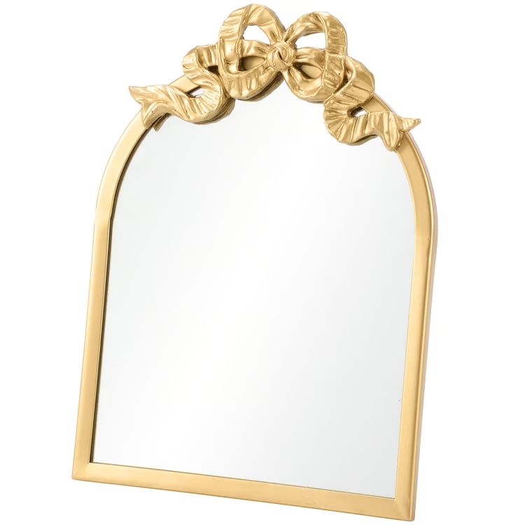 Pbk 10" Bow Arch Tabletop Gold Mirror