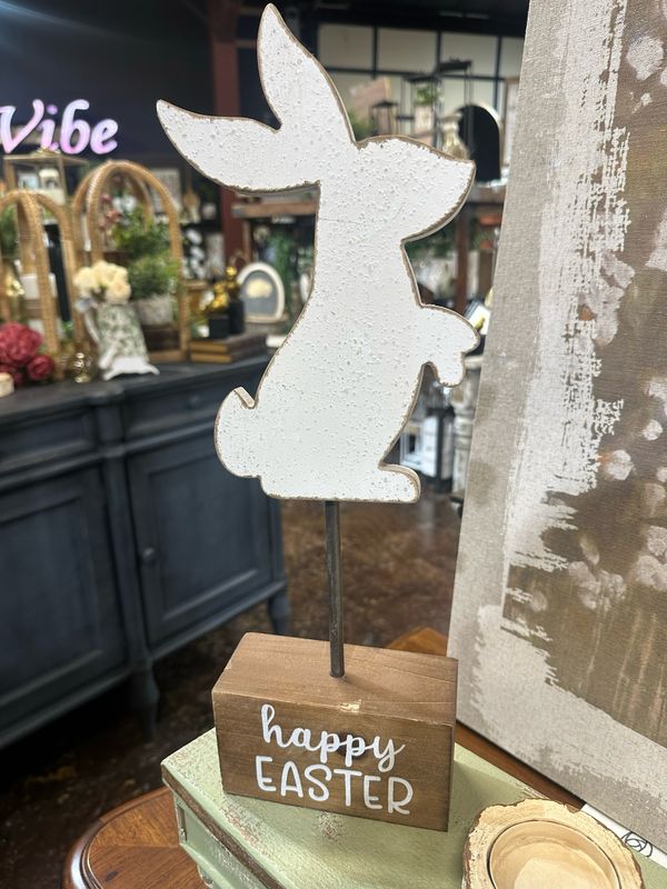 CWI Happy Easter Pedastal 17x5.5