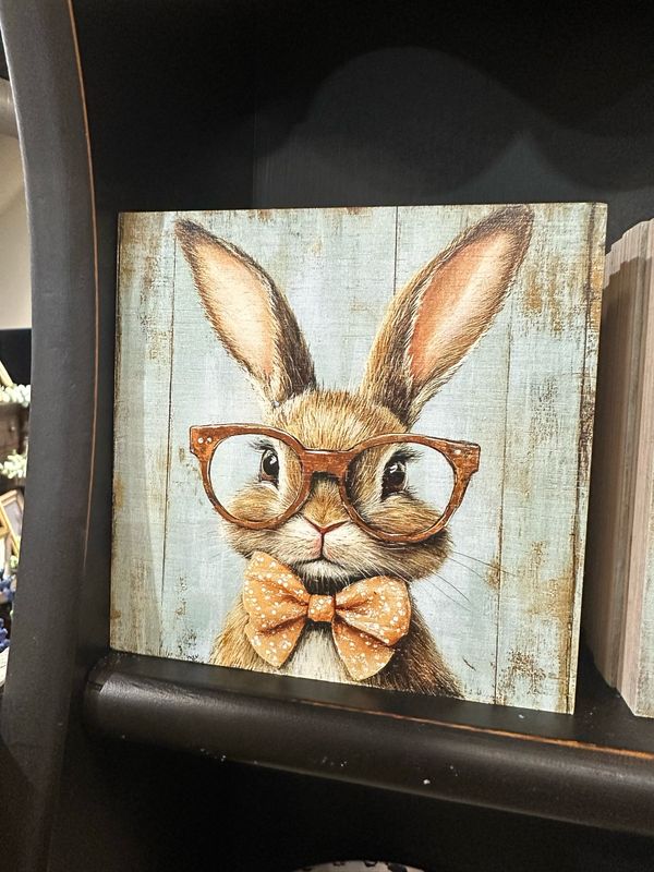 Col 5x5 Bunny Specs Orange Tie