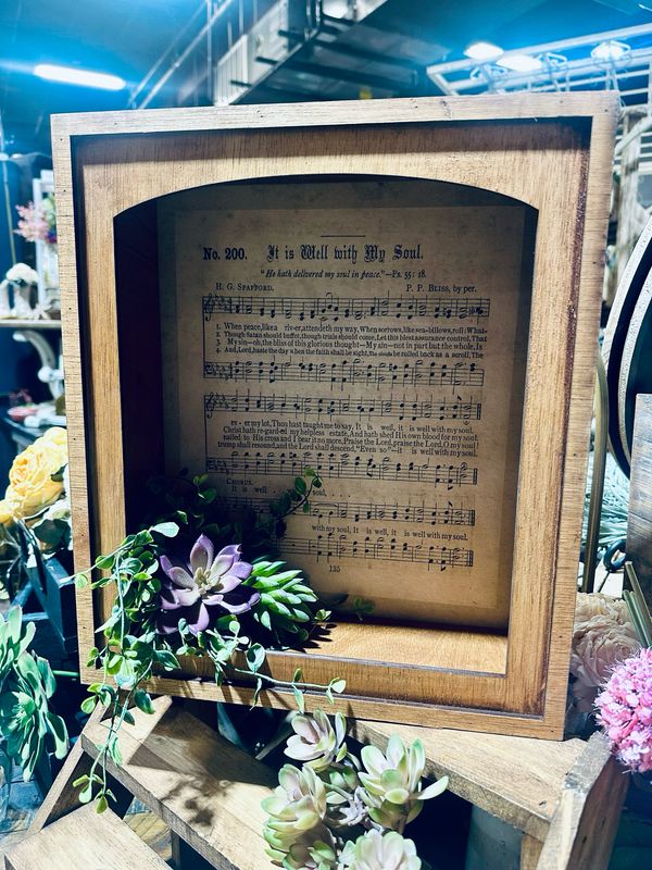 LOC It Is Well Shadow Box 13x15x5