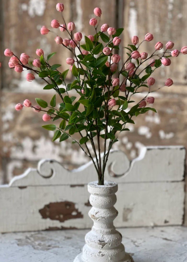 Lan Pink 15.5" Billows Buds Bush