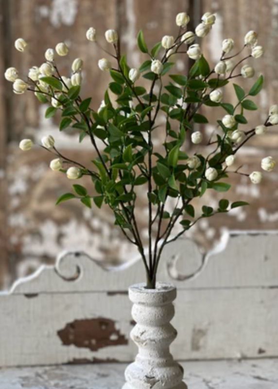 Lan Cream 15.5" Billows Buds Bush