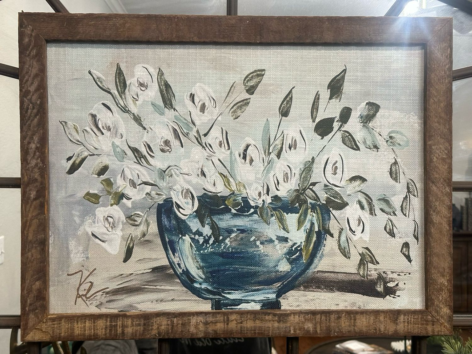 SCM 18x24 Blue Bowl Framed