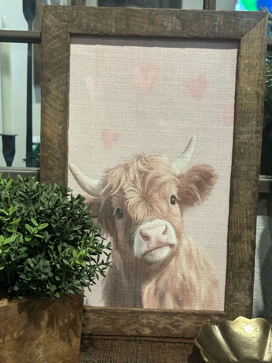 SCM 12x18 Highlander Hearts Pink