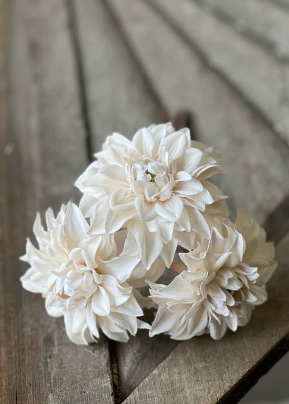 Lan Cream 10" Damask Dahlia Bundle
