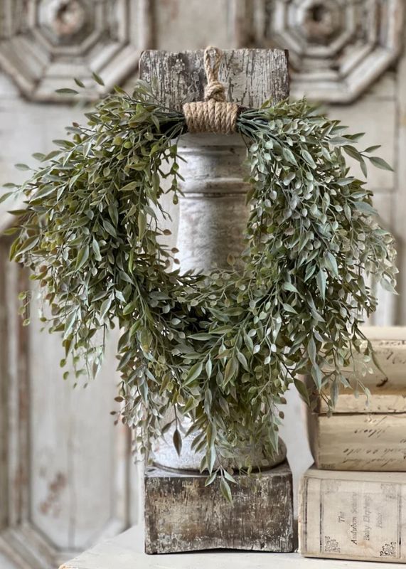 Lan 15" Mixed Sage Wreath