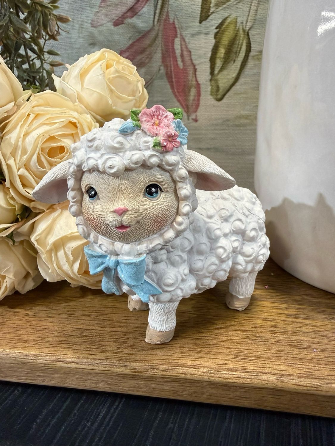 Ger 3.35" Blue Bow Sheep