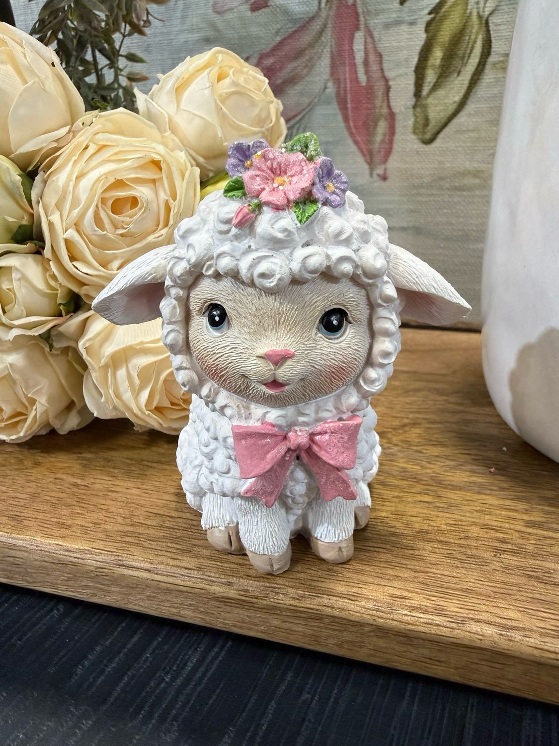 Ger 3.35" Pink Bow Sheep