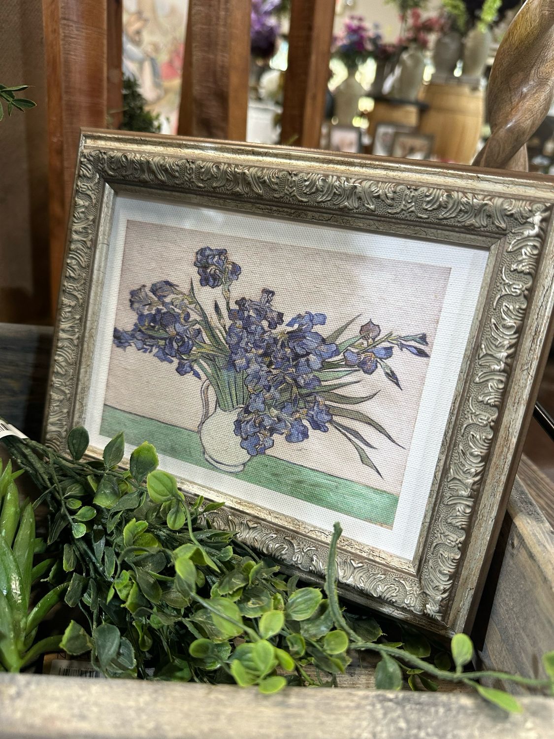 PLH 10x8 Blue Irises In Vase