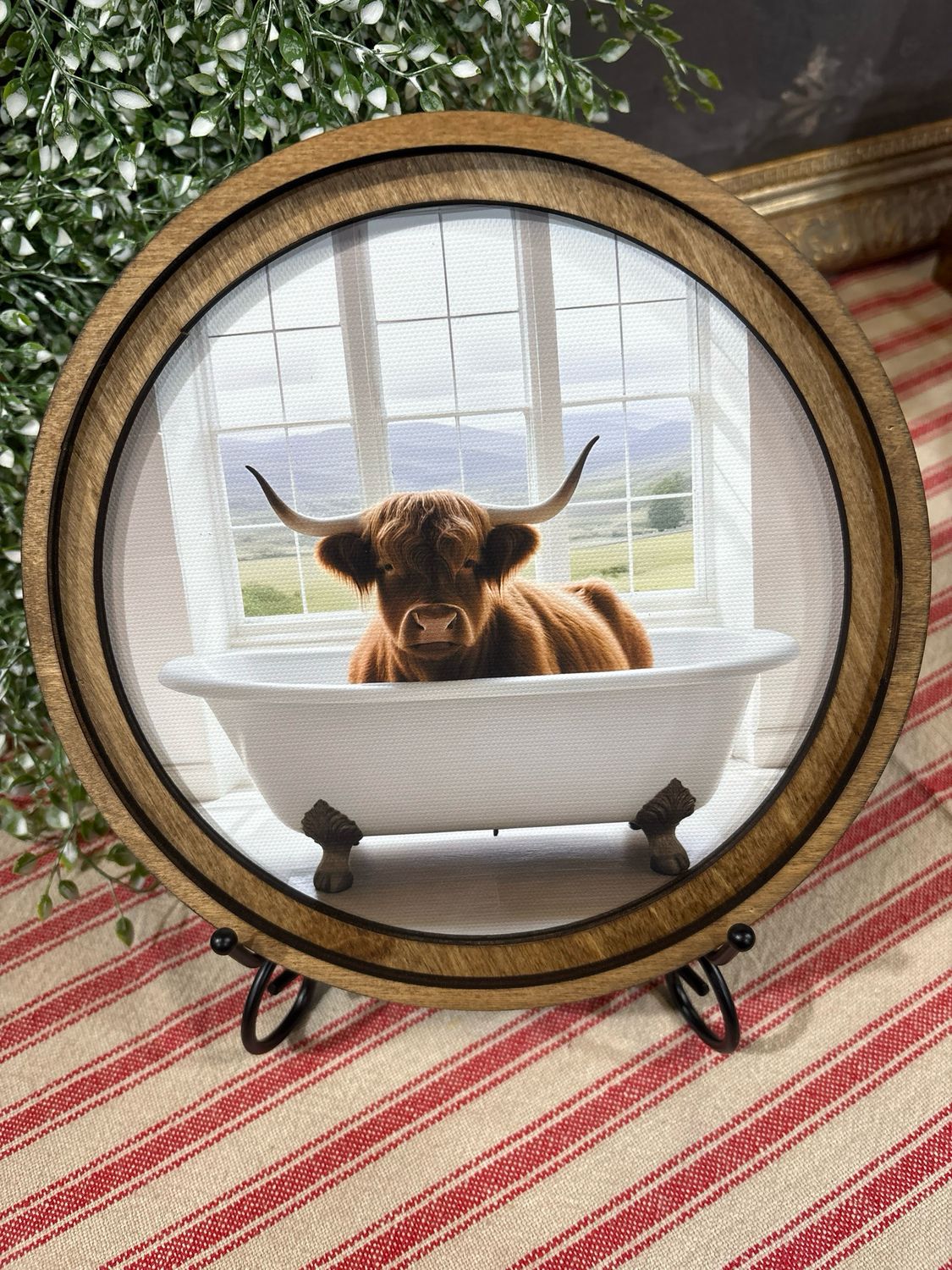 Red 8" R Highland White Tub