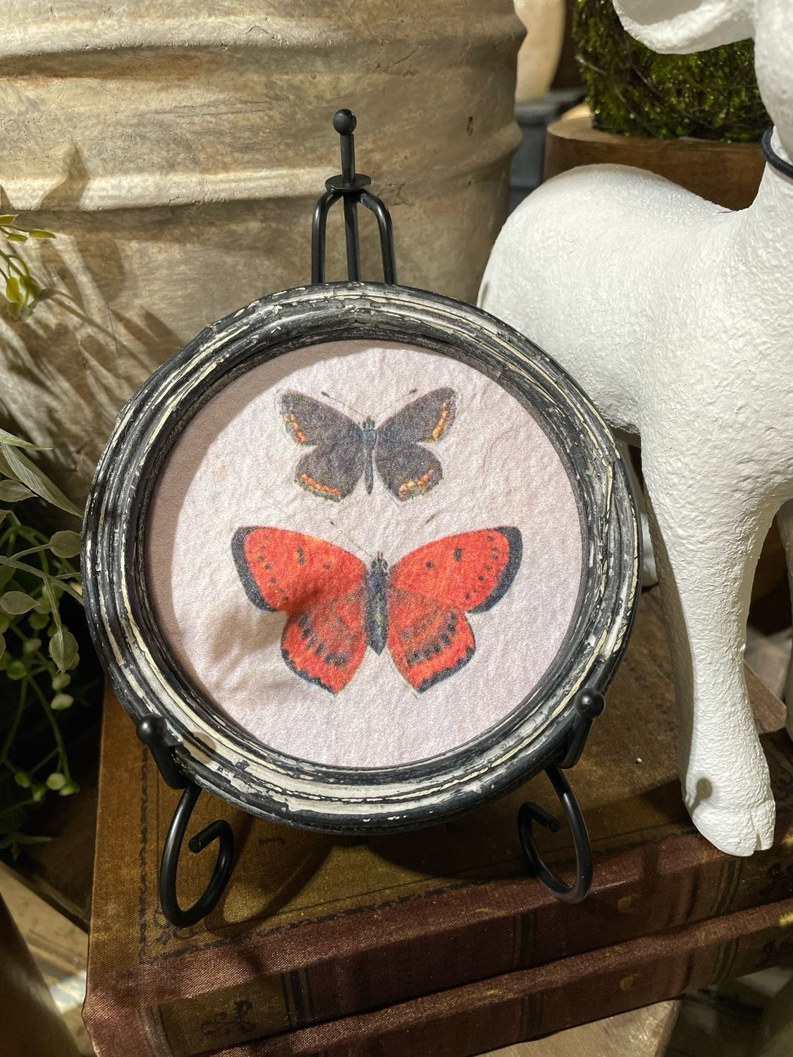 Lan 5" Dark &amp; Orange Butterflies