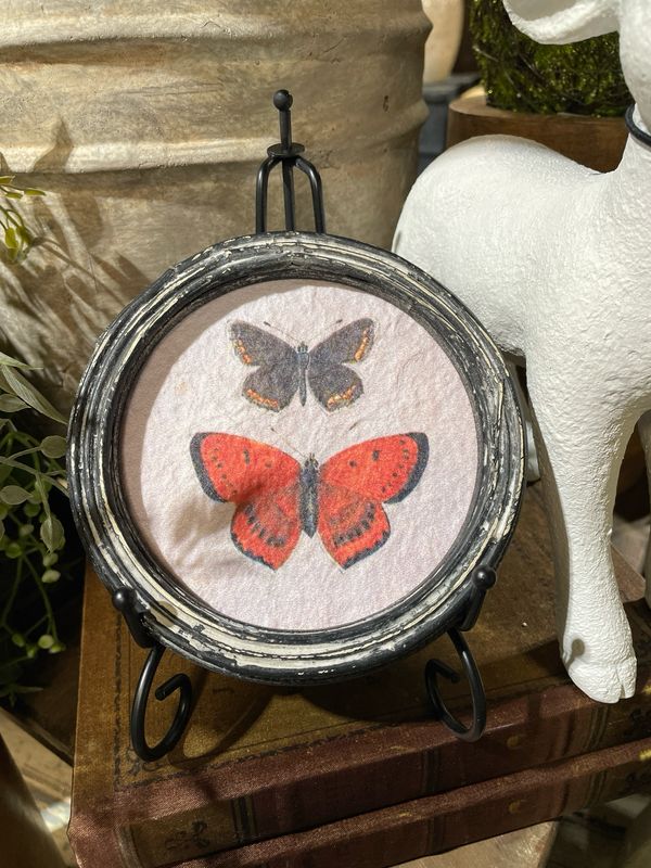 Lan 5" Dark &amp; Orange Butterflies