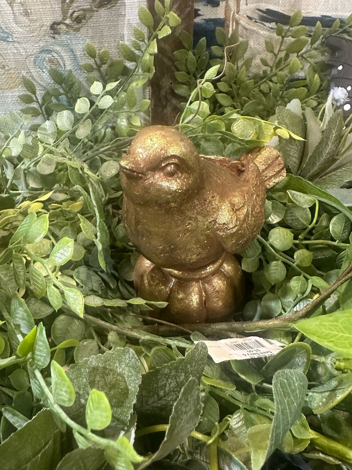 ARL Sm 5" Ant Brass Bird On Pedestal