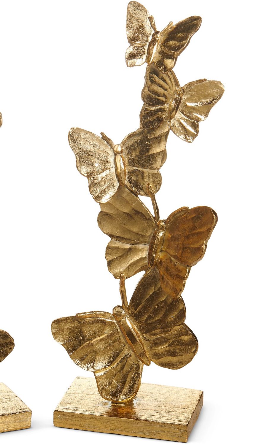 ARL Lg 12" Gilded Butterfly On Stand