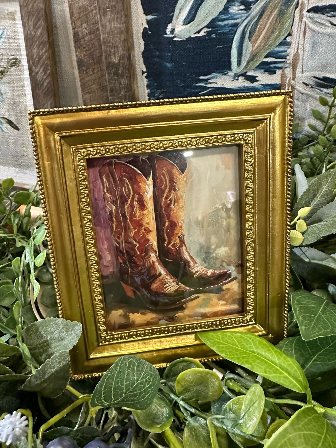 ARL Boots 6" Sassy In The Saddle Framed Art