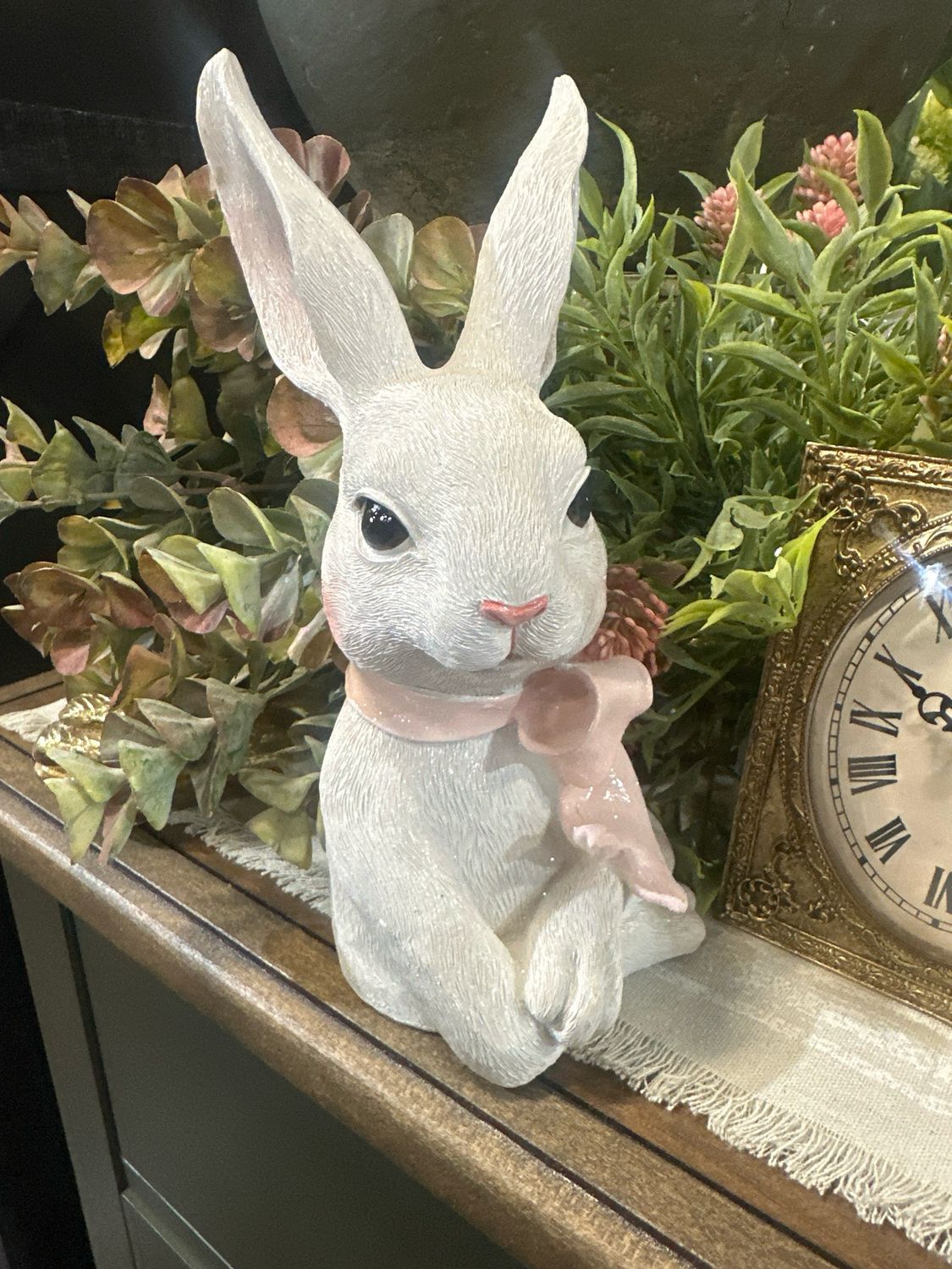 ARL 9" Arms Crossed Pink Bow Bunny