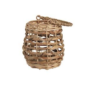 MP Hyacinth Woven Lantern 9.5" w Handle
