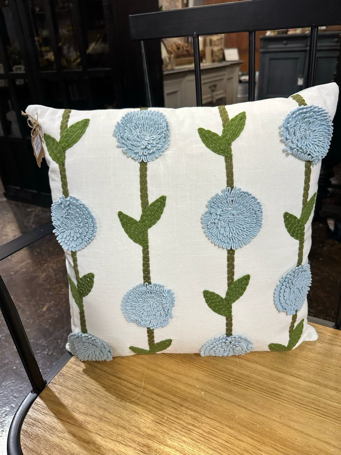 MP Blue Hydrangea Pillow 18x18
