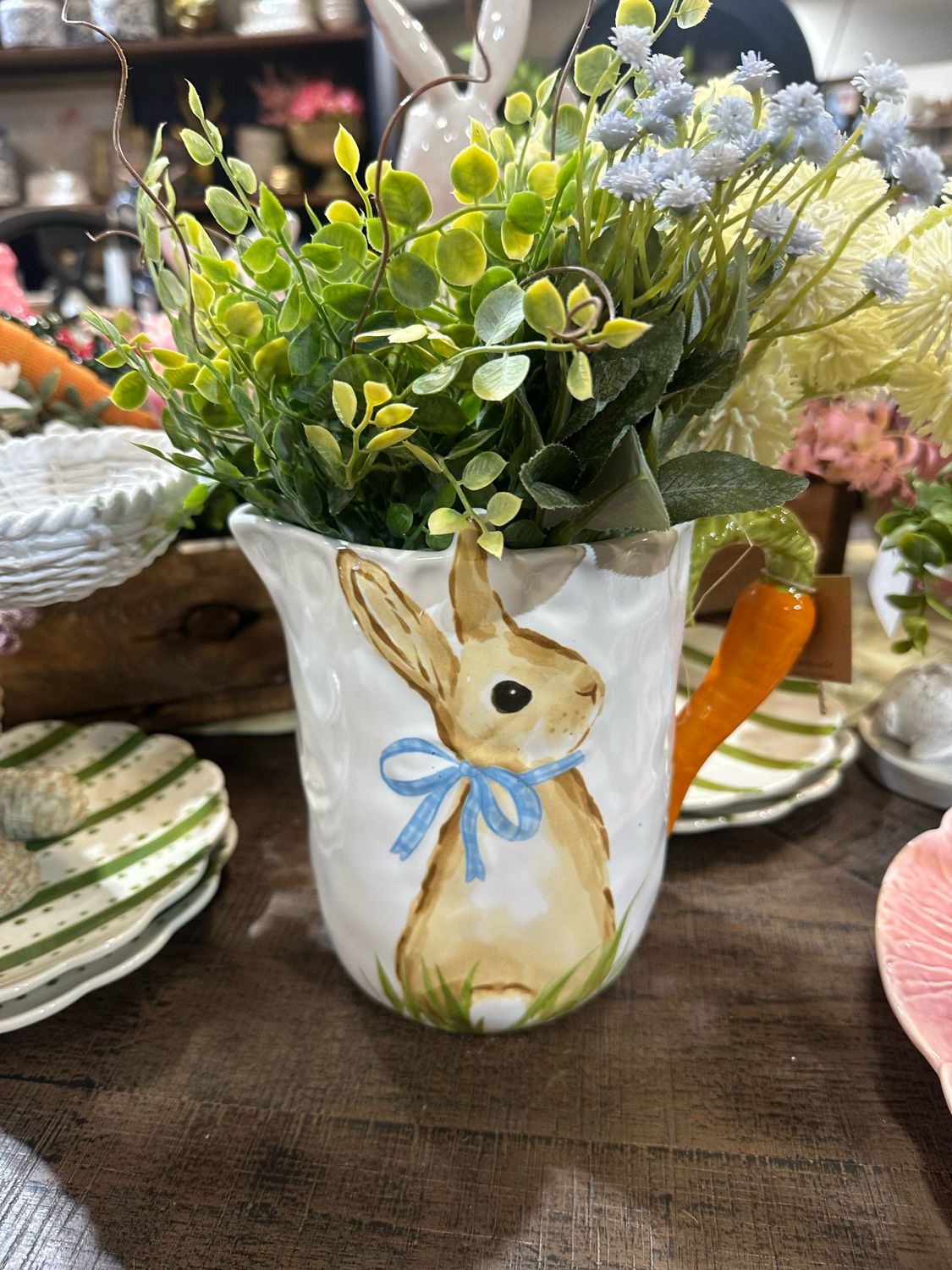 MP Bunny Carrot Handle Pitcher 7.5"