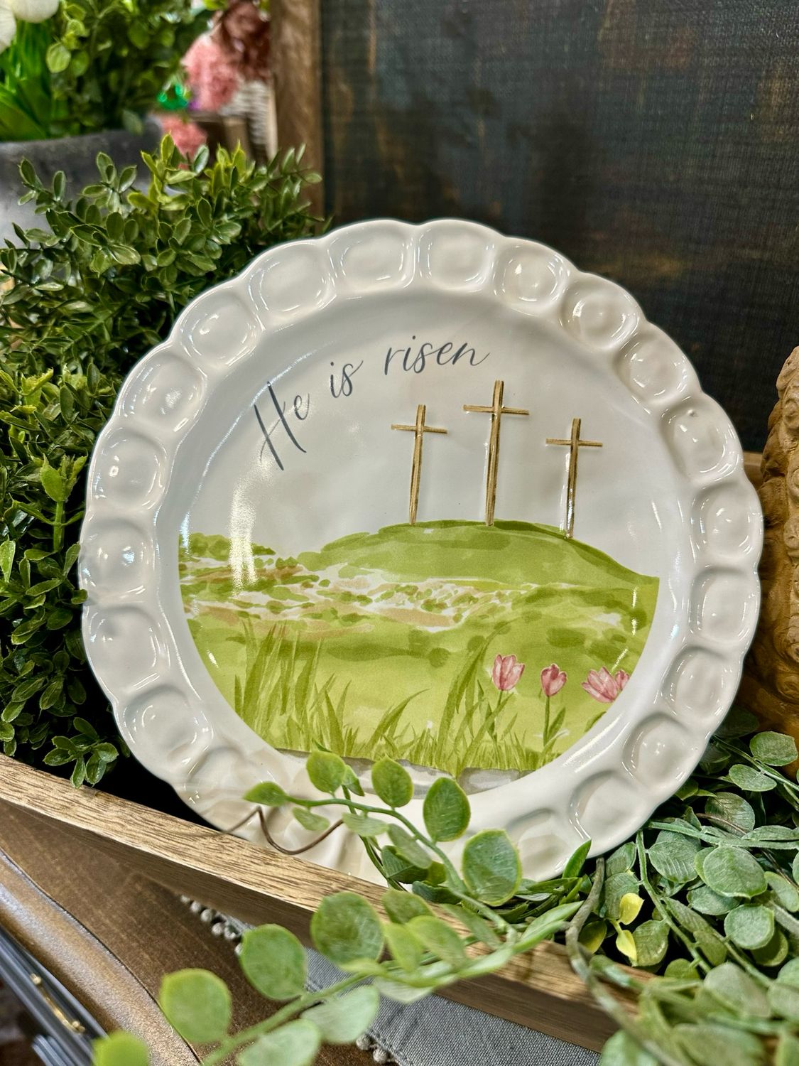 MP Boxed Easter Cross Plate 8"