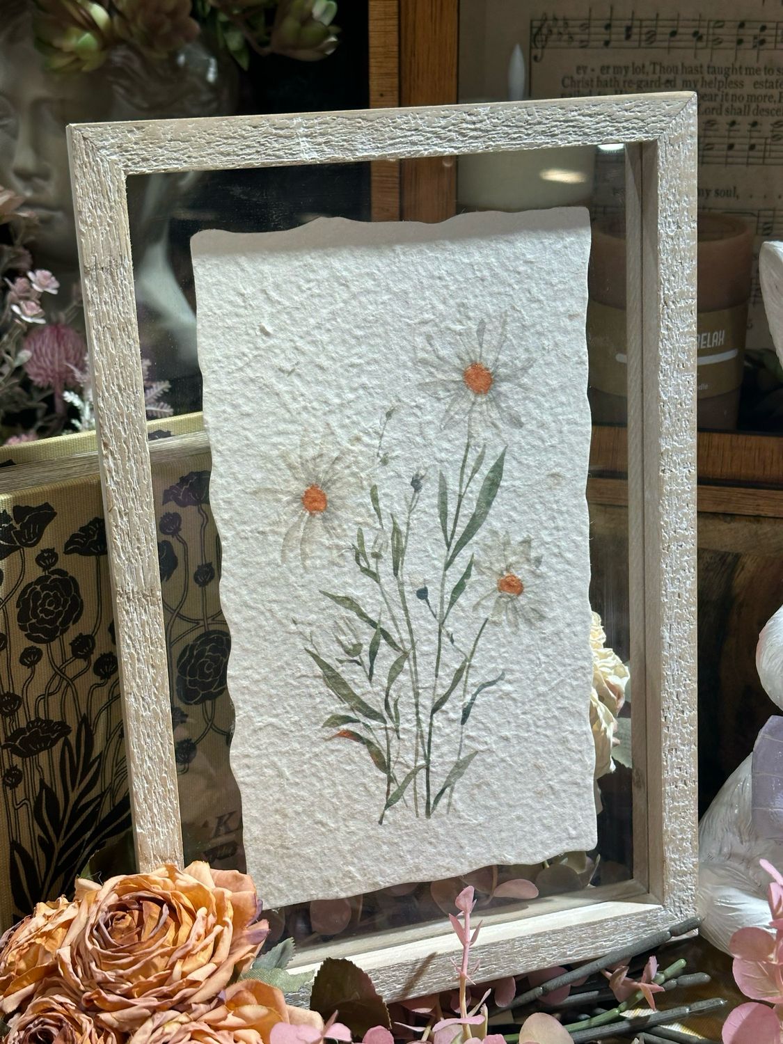 WTC Blossom Framed Fabric Sign 12x8