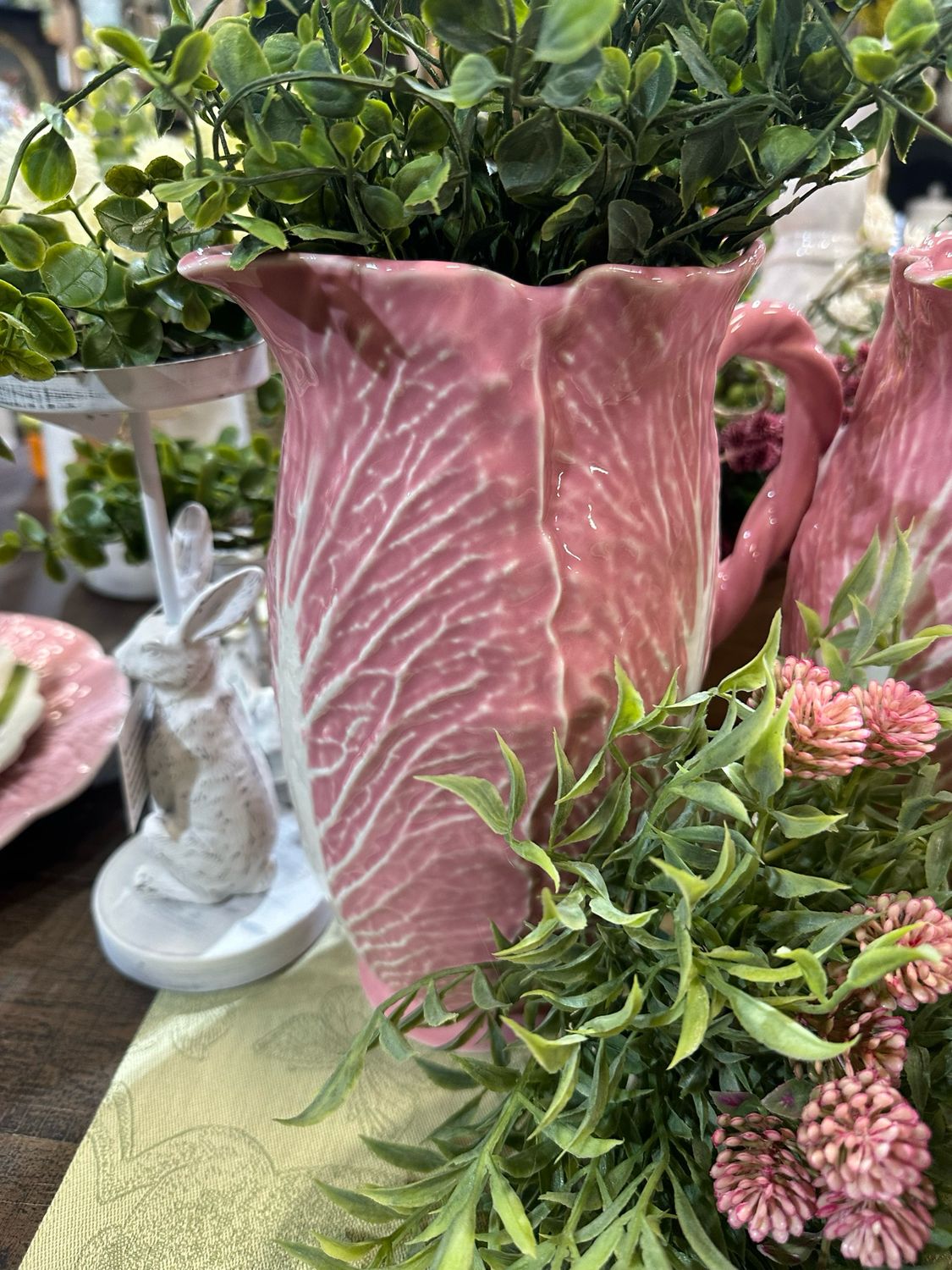 CCO Pink Cabbage Pitcher 9.5"