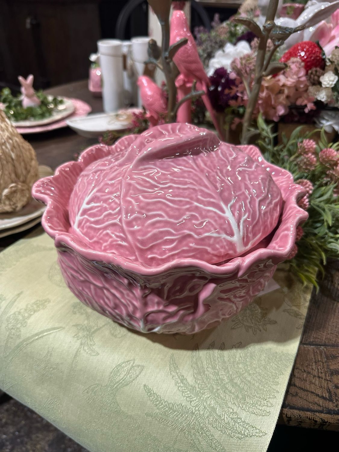 CCO Pink Cabbage Tureen 10x7