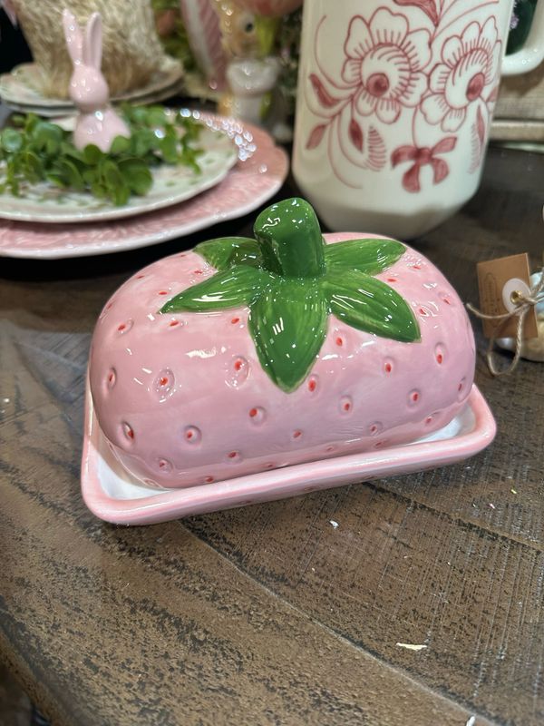 CCO Strawberry Butter Dish