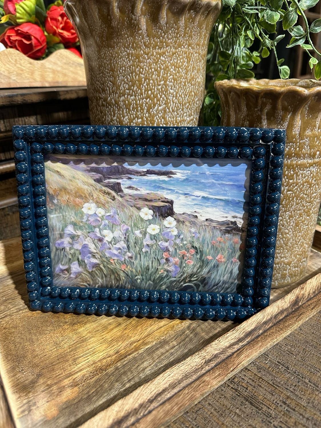 CCO Blue Bobbin Framed Ocean Art 6.25x8.25