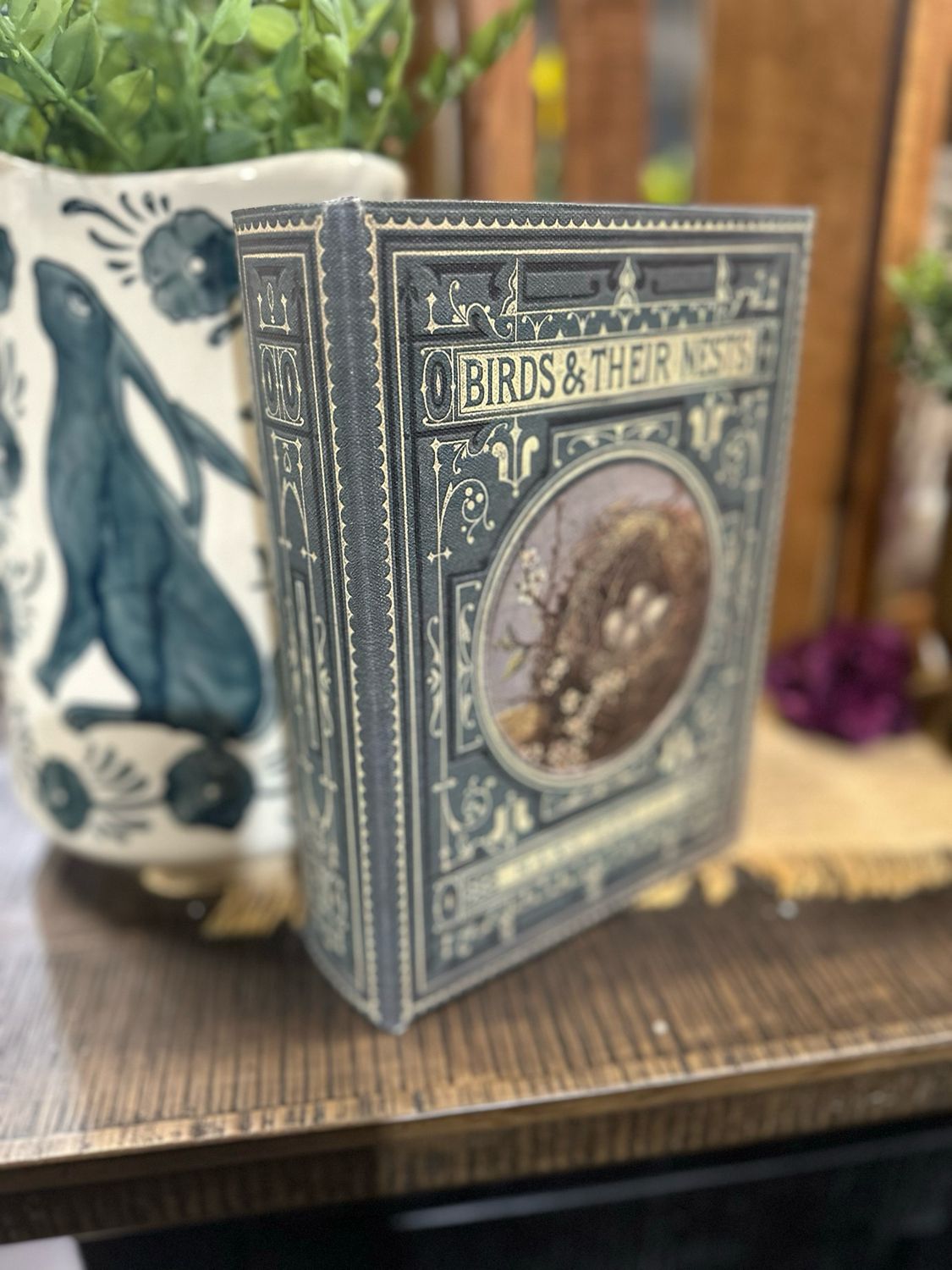 CCO Birds &amp; Their Nests Storage Book 9.25x6.75x2.25