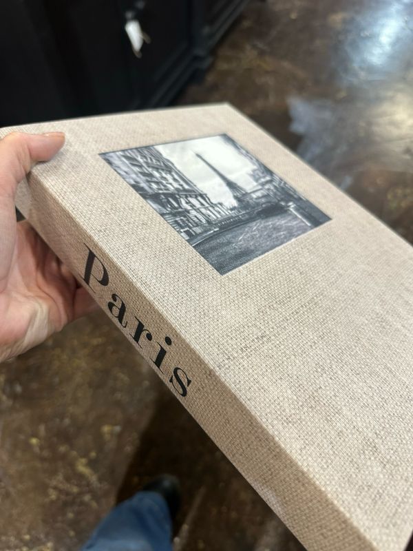 CCO Paris Storage Book Linen 11.25x8.5x1.5