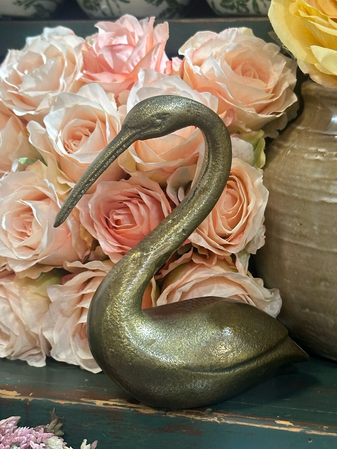 CCO Swan Antique Gold Finish 5"