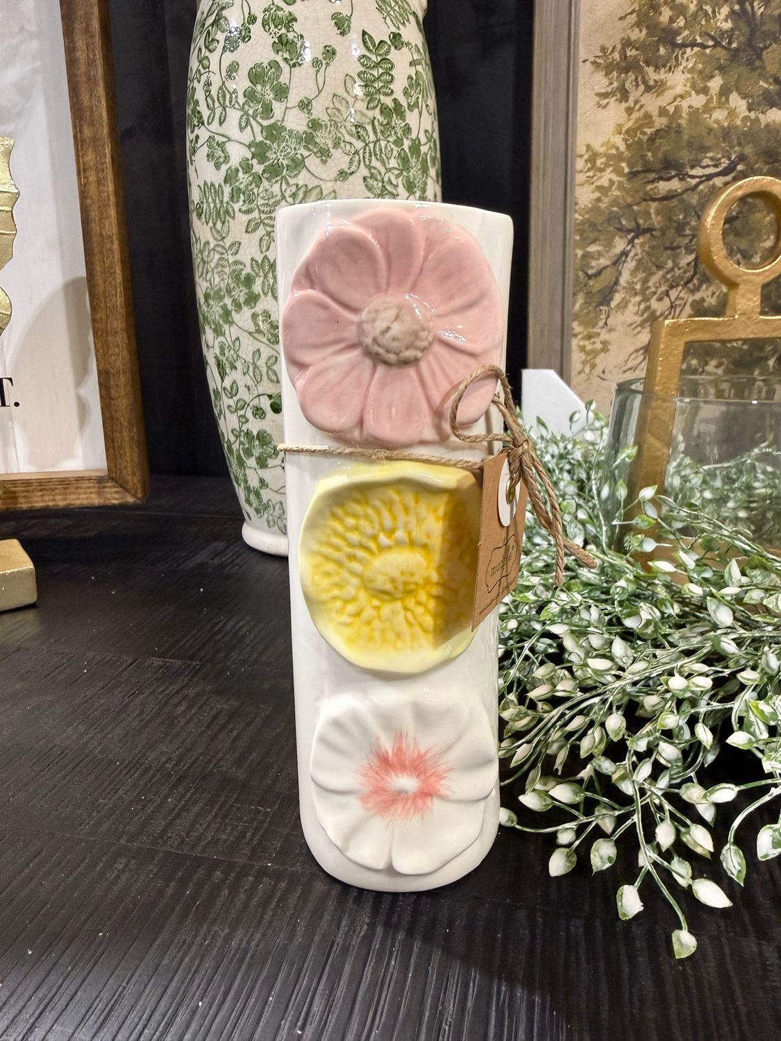 MP Triple Flower Stem Vase 6.75"