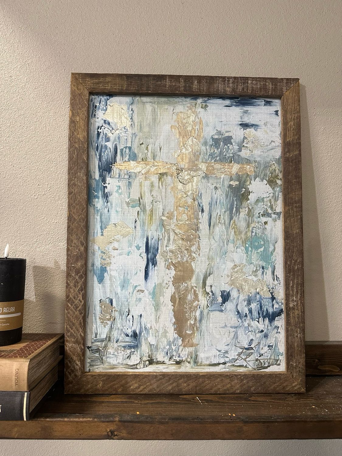 SCM 18x24 Gold &amp; Blue Cross