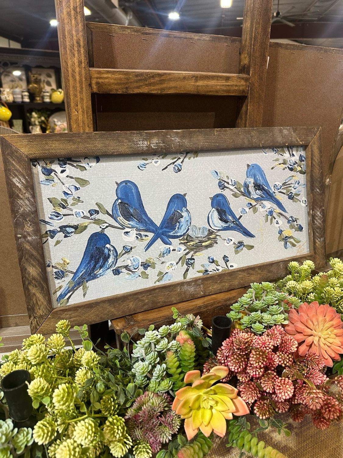 SCM 12x24 Navy Birds Singing