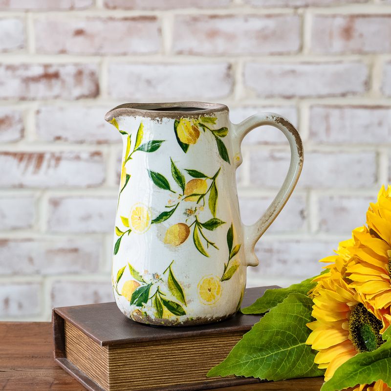 PDG 7.25" Lemon Pitcher Vase