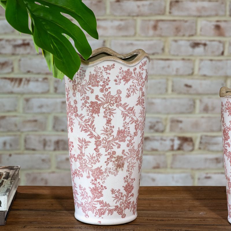 PDG 12.25" Rose Heirlom Vase