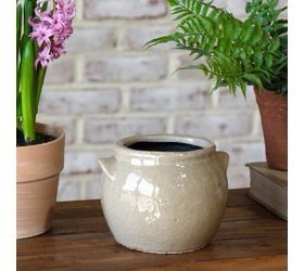 PDG 5" Lt Ceramic Crock Planter