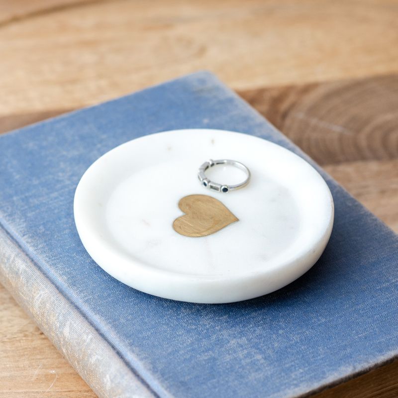 PDG 4" Marble Heart Dish