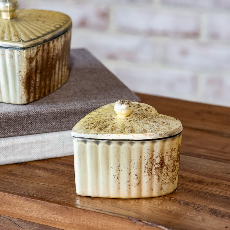 PDG 4.7" Gold Heart Box