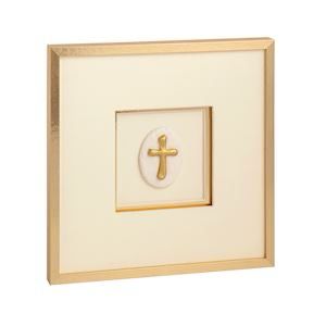 MP Framed Intaglio Cross Wall Art 9x9