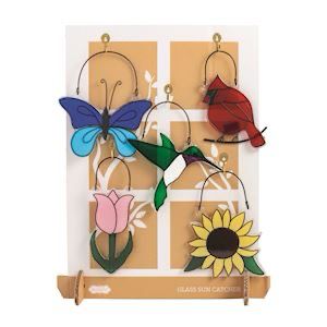 MP Hummingbird Glass Suncatcher