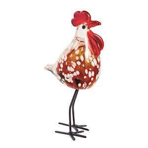 MP Small Glass Chicken 8.5"