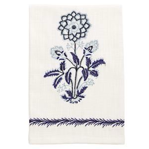 MP Blue Single Flower Towel